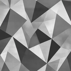 Poster - Abstract geometric pattern with varying shades of gray and silver, creating a modern and sophisticated look.