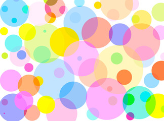 Sticker - pattern with colorful circles