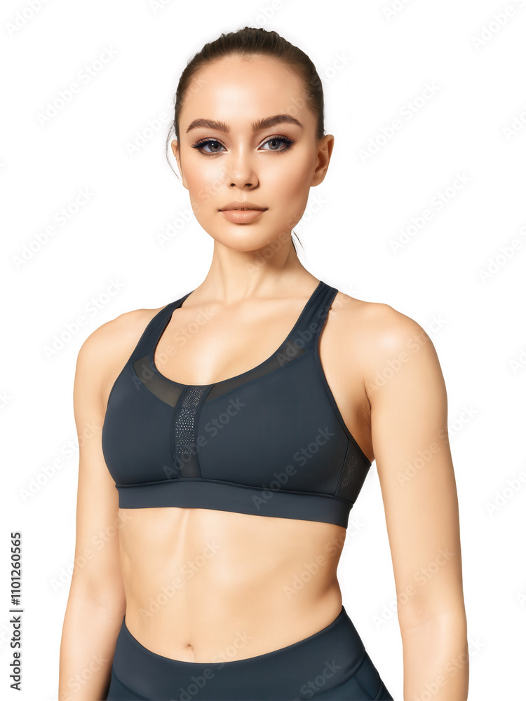 Serif Logo Mini Sports Bra