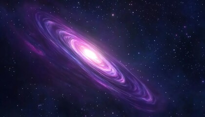 Wall Mural - Stunning Spiral Galaxy in Deep Space