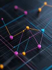Poster - strategic backlink planning, abstract gradient textures mixed with data flow,