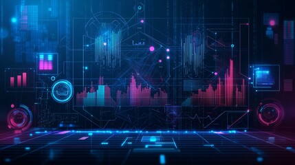 Poster - digital traffic analytics, bold visuals with clear narrative design,