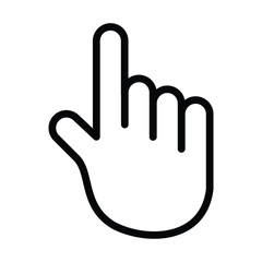 Leinwandbilder - Hand cursor icon. Hand clicking icon. Finger cursor icon. Cursor icon. Vector hand pointer