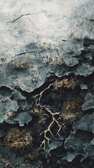 Wall Mural - abstract nature photography: cracked earth and exposed roots