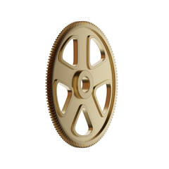 Wall Mural - cog wheel isolated