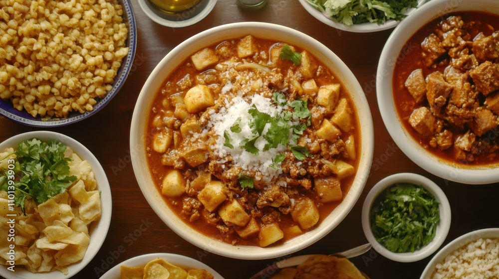 National Menudo Month Traditional mexican cuisine with hearty pozole ...