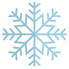 Wall Mural - Snowflake icon vector isolated on white background.
