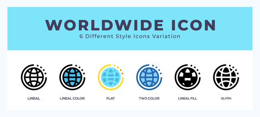 Aufkleber - Worldwide set of vector icon. For web. and mobile app