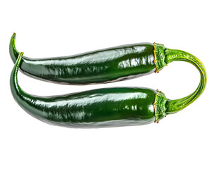 Wall Mural - a pair of green jalapenos