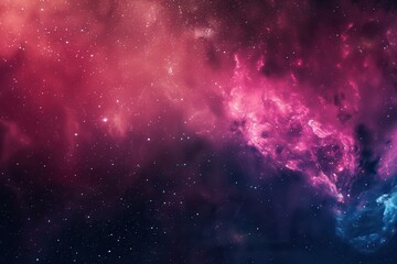 Wall Mural - Colorful and vibrant space nebula with bright stars and cosmic dust