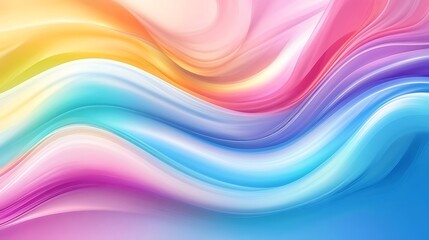 Wall Mural - Bold abstract waves inspired by sunset gradients image