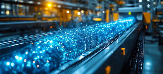 Poster - ai-powered recycling system enhancing waste sorting efficiency in industrial plant