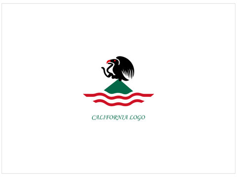 California logo design , vector ,illustration a nd isolate template.
