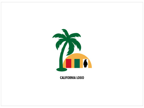 California logo design , vector ,illustration a nd isolate template.