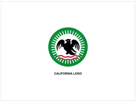 California logo design , vector , icon , illustration which contain a country map identity .