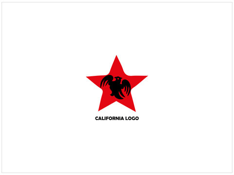 California logo design , vector , icon , illustration which contain a country map identity .