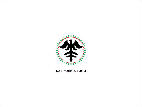 California logo design , vector , icon , illustration which contain a country map identity .