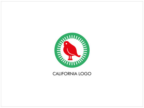 California logo design , vector , icon , illustration which contain a country map identity .