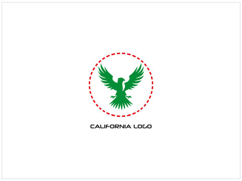 California logo design , vector , icon , illustration which contain a country map identity .