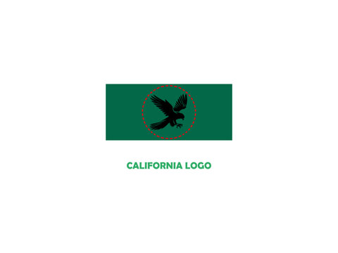 California logo design , vector , icon , illustration which contain a country map identity .