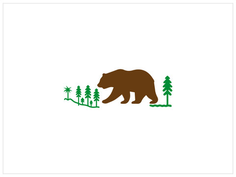 California logo design , vector , icon , illustration which contain a country map identity .