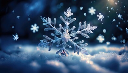 Wall Mural - Snowflakes 