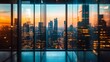 © Vader Stocker - Cityscape View from a High-Rise Window at Sunset