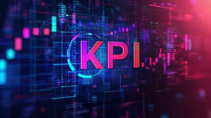 Poster - kpi metrics analysis business dashboard data visualization digital environment overview performance 