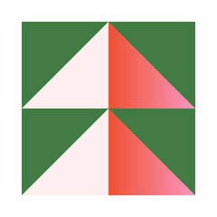 Wall Mural - holiday geometric christmas tree.abstract christmas and happy new year symbol.festive vector emblem 