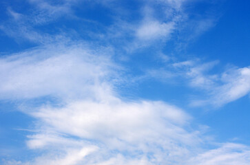 Wall Mural - White clouds in blue sky