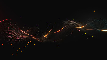 Wall Mural - abstract digital background electromagnetic wave background innovation digital wave background infor