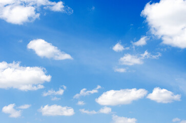 Wall Mural - White clouds in blue sky