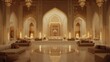 © Intach - Arabian-inspired modern interior with a grand seating arrangement, elegant arches, and gold accents creating a luxurious ambiance