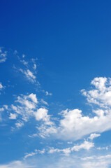 Wall Mural - White clouds in blue sky