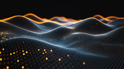 Wall Mural - abstract digital background electromagnetic wave background innovation digital wave background infor