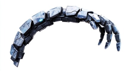 Aufkleber - Futuristic Robotic Arm Reaching Downward Gently