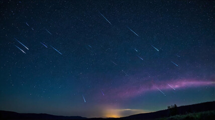 Wall Mural - AI generated beautiful and stunning image of universe, showing attraction of universal objects