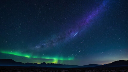 Wall Mural - AI generated beautiful and stunning image of universe, showing attraction of universal objects