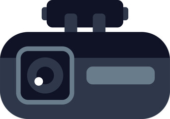 Poster - Dashboard camera recording while driving on the road