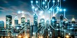 © HaJung - Abstract City Skyline Circuit Lines Technology Cyber Resilience Concept for Stock Photography