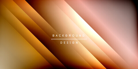 Aufkleber - Dynamic shadow lines geometric shapes