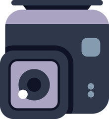Poster - illustration featuring an action camera, ideal for capturing thrilling moments during outdoor activi