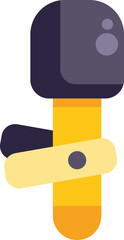 Poster - this microphone is recording audio for a podcast, interview, or music recording