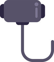 Fototapete - Simple flat icon of a security camera hanging on a wall, ideal for websites and mobile apps