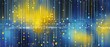 © Stefan Schurr - abstract animation as symbol for artificial intelligence, lines, dots and pattern, vibrant yellow and blue hues