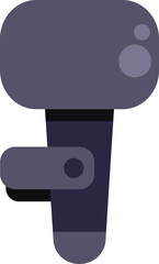 Poster - illustration of a vr controller with hand strap, simulating holding experience