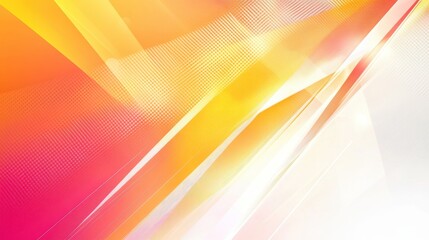 Poster - A vibrant abstract design featuring warm colors and dynamic shapes.