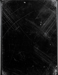 Leinwandbilder - Old film black overlay with scratches and dust. as vintage background for design