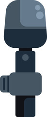 Poster - Professional microphone recording audio in a radio station