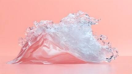 Poster - Dynamic water wave display abstract art modern environment creative viewpoint visual concept for engagement